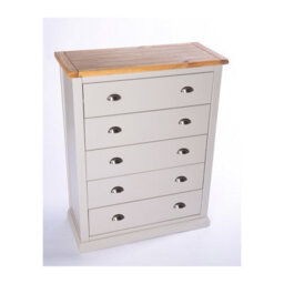 Cabinet Bits Loreo 5 Drawer Chest Of Drawers Chrome Cup Handle - thumbnail 3