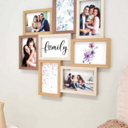 Nielsen Accent Photo Collage Frame For 8 Pictures 4X6In - Mixed Wood Finishes - thumbnail 2