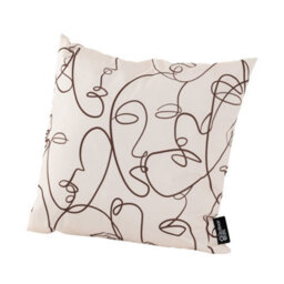 Hayward 50 X 50Cm Outdoor Cushion, Abstract Expressions Classic Square Design, Shower-Resistant Square Cushion For Garden & Patio - thumbnail 1
