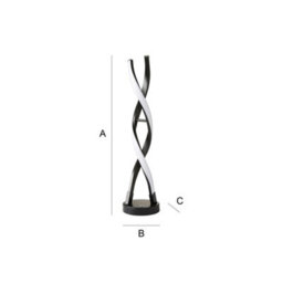 Valuelights Infinity Black Double Twist Integrated Led Table Lamp - thumbnail 7