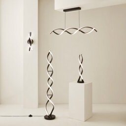 Valuelights Infinity Black Double Twist Integrated Led Table Lamp - thumbnail 8