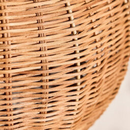 Dibor Traditional Roscoe Rattan Round Easy Fit Decor Ceiling Shade H30 X D35Cm - thumbnail 4