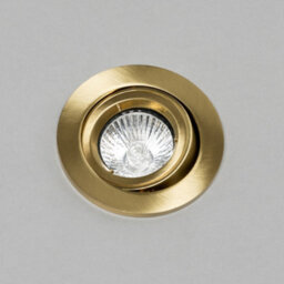 Litecraft 2 Pack Satin Brass Modern Ip20 Fire Rated Adjustable Downlights - thumbnail 4