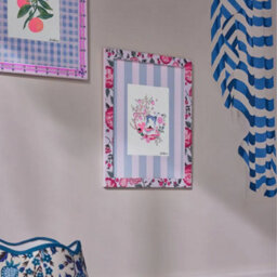 Cath Kidston Set Of 2 Floral Wall Art - Blue/pink - thumbnail 2