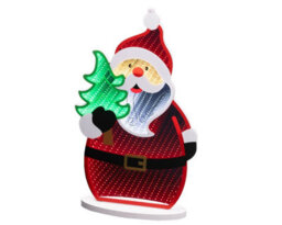 Lumineo Santa Christmas Infinity Mirror Light Led Indoor Xmas Light 40Cm - thumbnail 2