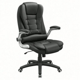 LEDREM Office Swivel Chair With 76 Cm High Back Large Seat And Flip-Up Armrest Computer Desk Executive Chair Pu - thumbnail 3