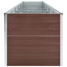 Walplus Garden Raised Bed Galvanised Steel 480X80X77 Cm Brown - thumbnail 4