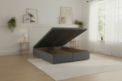 Sloomy Our Ottoman Base Steel Plush With Open End Storage - image 1
