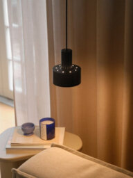 Nordlux Matis Metal Pendant Light Perforated Shade Black,mains - thumbnail 8