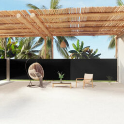 Berkfield Retractable Side Awning Black 160X1200 Cm