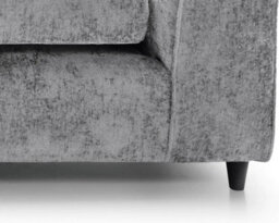 Celestial 4 Seater Scattter Back Chenille Fabric Sofa Silver - thumbnail 4