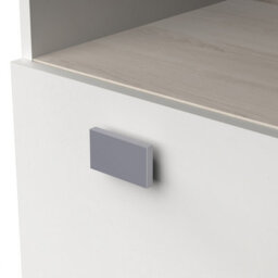 FurniComp LTD Furnicomp Anna Tall Kitchen Pantry Storage Cabinet - Matt White & Acacia Oak - thumbnail 5