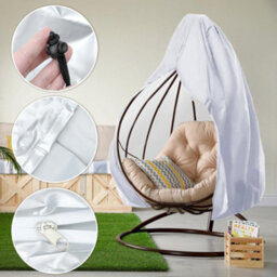 Hanging Chair Cover, Swing Protective 210D Egg Cover With Zipper - thumbnail 3