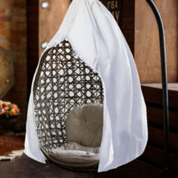 Hanging Chair Cover, Swing Protective 210D Egg Cover With Zipper - thumbnail 5