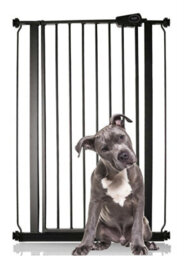 Bettacare Child And Pet Gate, 75Cm - 83Cm, Matt Black, Extra Tall Gate 104Cm In Height, Pressure Fit Stair Gate - thumbnail 1