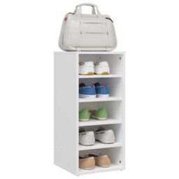 Berkfield Shoe Cabinets 2 Pcs White 31.5X35X70 Cm Engineered Wood - thumbnail 4