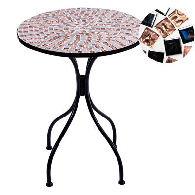 Beliani Bistro Table Carpino 60 Cm 60 Cm Black - image 1