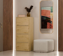 Storage Cabinet Topeshop Alma Artisan 4 Door 50 X 119 X 40 Cm - thumbnail 2