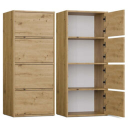 Storage Cabinet Topeshop Alma Artisan 4 Door 50 X 119 X 40 Cm - thumbnail 1