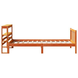 Berkfield Bed Frame With Headboard Without Mattress Wax Brown 100X200 Cm - thumbnail 5