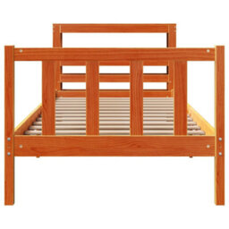 Berkfield Bed Frame With Headboard Without Mattress Wax Brown 100X200 Cm - thumbnail 4