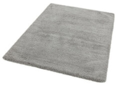 Silver Shaggy Modern Plain Easy To Clean Rug For Dining Room Bed Room And Living Room-120Cm X 170Cm - thumbnail 4