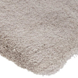 Silver Shaggy Modern Plain Easy To Clean Rug For Dining Room Bed Room And Living Room-120Cm X 170Cm - thumbnail 2