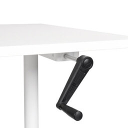 Beliani Manual Adjustable Standing Desk Destinas White 160 Cm 72 Cm - thumbnail 6