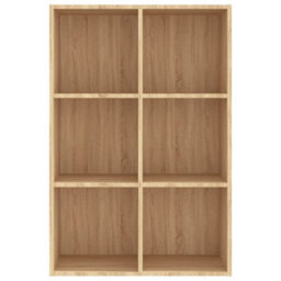 Berkfield Book Cabinet/sideboard Sonoma Oak 66X30X97.8 Cm Engineered Wood - thumbnail 6