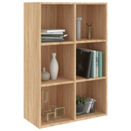 Berkfield Book Cabinet/sideboard Sonoma Oak 66X30X97.8 Cm Engineered Wood - thumbnail 3