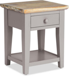 Statement Furniture Florence 1 Drawer Lamp Side Table- Truffle - thumbnail 2