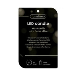 Kaemingk Led Wick Candle Wax Tree Steady Flame Indoor Decoration Green - D.9Cm H.13.5Cm - thumbnail 3