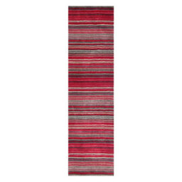 Handmade Easy To Clean Modern Striped Red Wool Rug For Living Room & Bedroom-160Cm X 230Cm - thumbnail 5