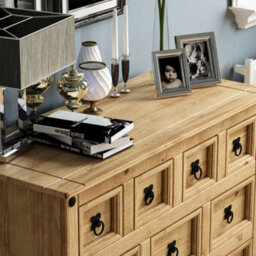 Lassic Vida Designs Corona 4+3+2 Drawer Merchant Chest Mexican Solid Waxed Pine (H)760mm (W)950mm (D)400mm - thumbnail 7