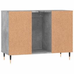 Berkfield Bathroom Cabinet Concrete Grey 80X33X60 Cm Engineered Wood - thumbnail 8