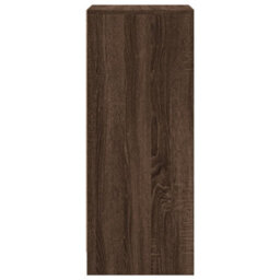 Berkfield Sideboard With Led Brown Oak 42.5X34X85 Cm Engineered Wood - thumbnail 8