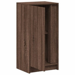 Berkfield Sideboard With Led Brown Oak 42.5X34X85 Cm Engineered Wood - thumbnail 7