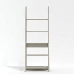 LPD Tiva Grey Ladder Shelving Unit 4 Tier Leaning Design Mdf Frame W64 D38.6 H175.4Cm - thumbnail 2