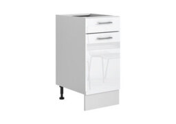 Impact Furniture Kitchen Cabinets White Gloss 8 Units With Slim Larder 280Cm Package Modern Set Soft Close Flat Pack Ella - thumbnail 6