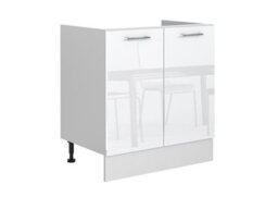 Impact Furniture Kitchen Cabinets White Gloss 8 Units With Slim Larder 280Cm Package Modern Set Soft Close Flat Pack Ella - thumbnail 5