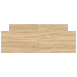 Berkfield Bed Frame With Headboard And Footboard Sonoma Oak 140X190 Cm - thumbnail 4