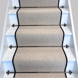 RainbowHome Keswick Cream Fleck Weave Stair Runner With 100% Pure Wool Edge 50 700 - thumbnail 1