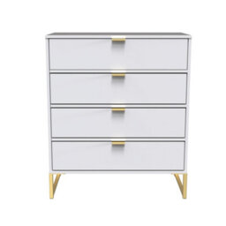 Tamworth 4 Drawer Chest Of Drawers In White Matt (Ready Assembled) - thumbnail 1