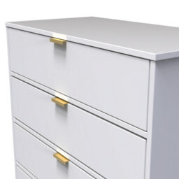 Tamworth 4 Drawer Chest Of Drawers In White Matt (Ready Assembled) - thumbnail 4