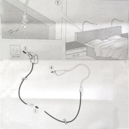 Furniture To Go Butterfly Bedroom Reading Lamp - thumbnail 3