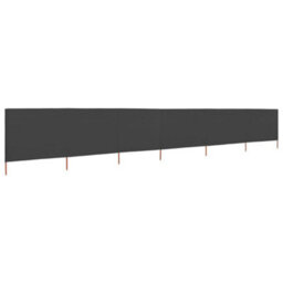 Berkfield 6-Panel Wind Screen Fabric 800X160 Cm Anthracite - thumbnail 2