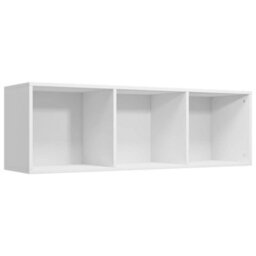 Berkfield Book Cabinet/tv Cabinet White 36X30X114 Cm Engineered Wood - thumbnail 8
