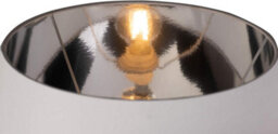 Lighting Supermarket Hepburn Large Ceramic Table Lamp White Shade White Chrome Finish 58Cm - thumbnail 7
