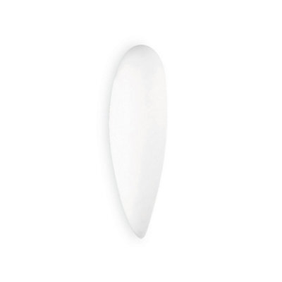 Luminosa Lighting Luminosa Glass 460mm Flush Wall Fixture White E27 100W