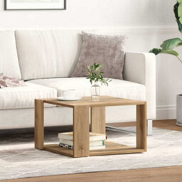 Berkfield Coffee Table Artisan Oak 51,5X51,5X30 Cm Engineered Wood - thumbnail 4